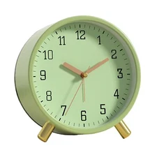 Alarm Clock with Backlight 4.5 inches Bedside Analog Non-Ticking Silent Small...