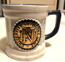 1 University Of Notre Dame Mug Crackling Look Indiana VTG cup South Bend IN