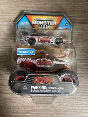 2024 Spin Master Monster Jam Race Car 2-pack Zombie & Lucas
