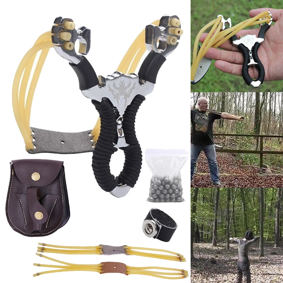 Hunting Professional Heavy Duty Slingshot Kits High Precision Powerful Catapult