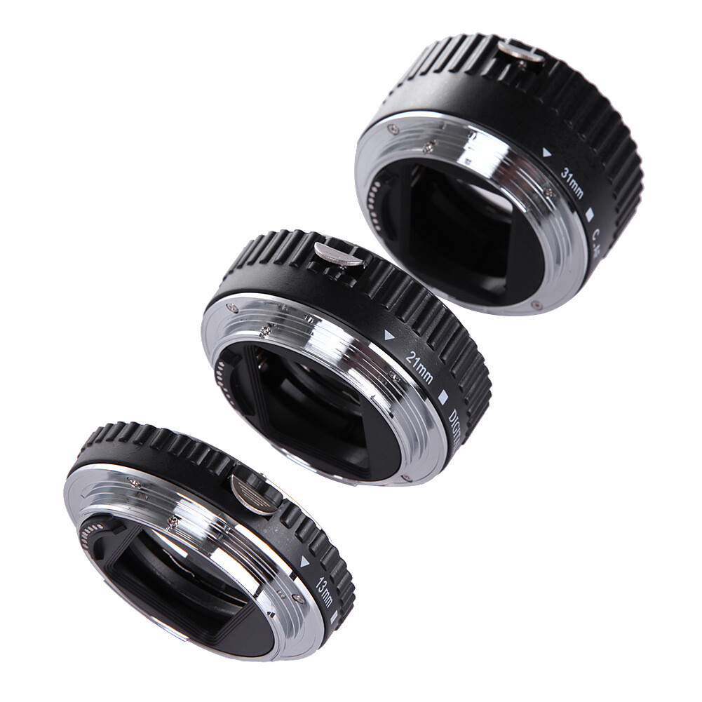Juego de anillos de tubo de extensión de lente macro AF de enfoque automático para cámara Canon EOS EF EF-S