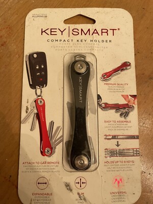 KeySmart Aluminum Compact Key Organizer Key Holder - Black   NEW IN PACKAGE