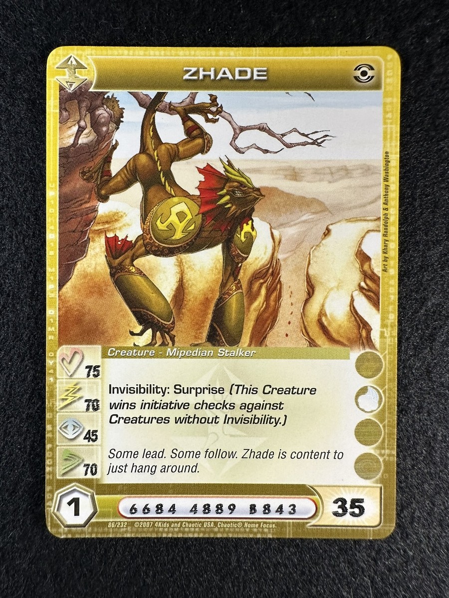 Chaotic TCG 4 Max ECPS Zhade 86/232 DOP Unlimited Common NM/LP | eBay