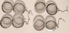 Donvoon - Premium Stainless Steel Tea Strainers - Tea Balls - Set of 4 - 2 1/8"