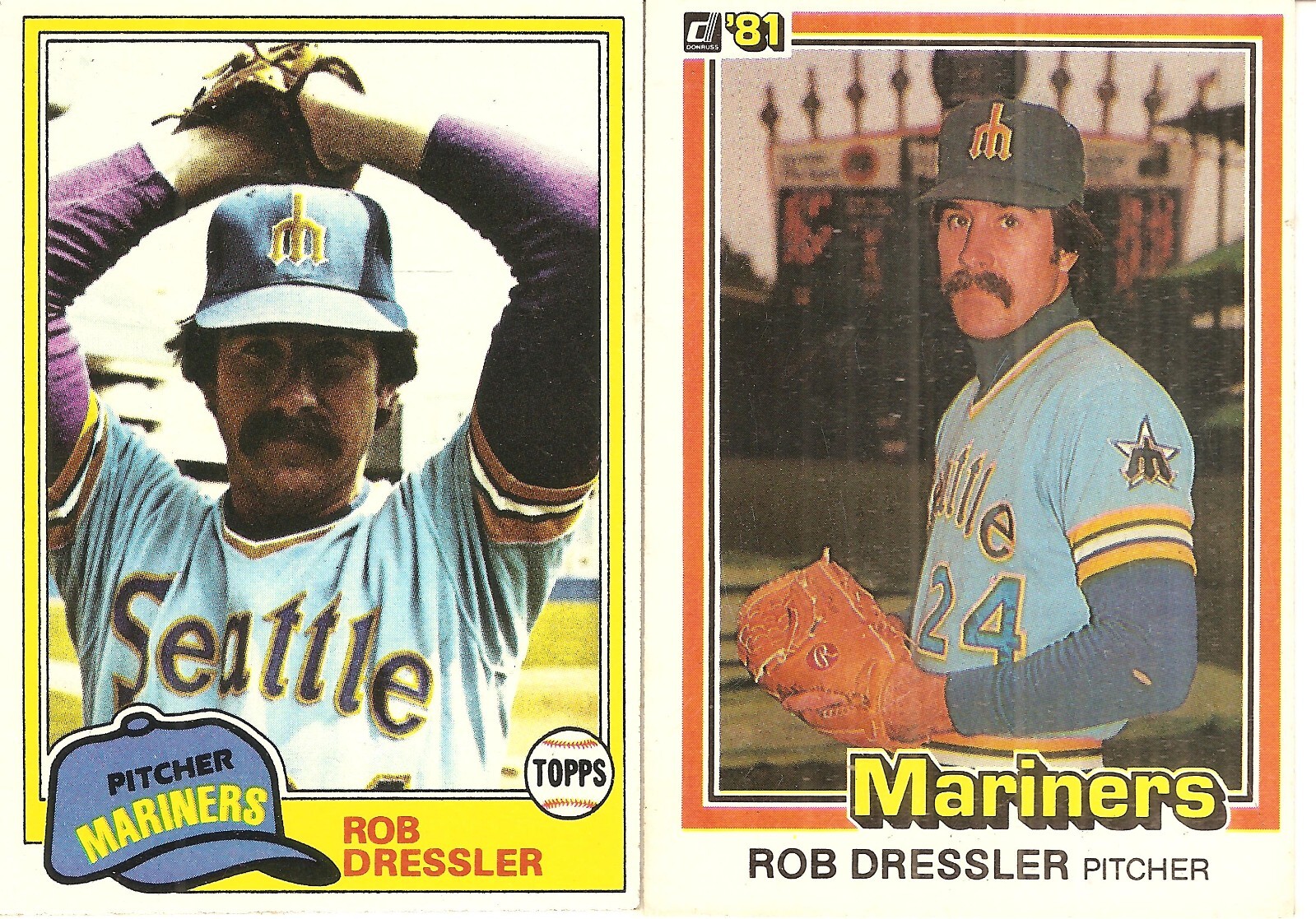 2 DIFFERENT CARD ROB DRESSLER BASEBALL CARD LOT 313 eBay