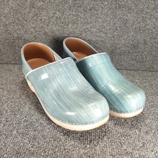 Dansko Women's Clogs Professional Clogs Size US 7.5-8 EU 38 Turquoise Stripe