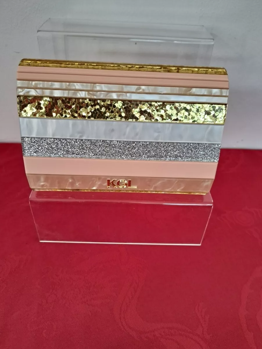 Kurt geiger gold clutch bag sale