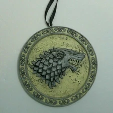 Game of Thrones House Stark Holiday Ornament Xmas 2018 HBO Sigil Dire Wolf Arya