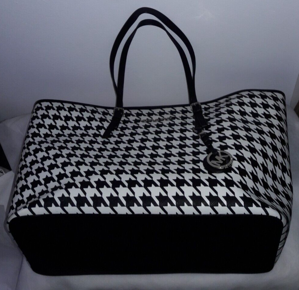 AUTHENTIC MICHAEL KORS HOUNDSTOOTH LARGE TOTE BAG… - image 2