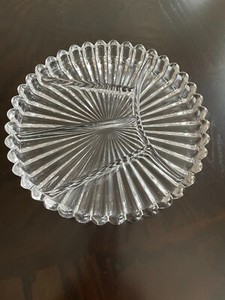 Heisey Glass Crystolite Pattern 5 Part Relish Tray 10" Dish