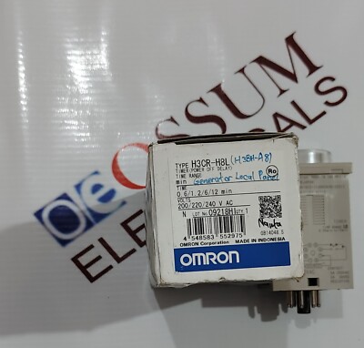 OMRON H3CR-H8L OFF DELAY TIMER TIMING 0,6S-12MIN SPANNUNG 220VAC SCHNELLER VE...
