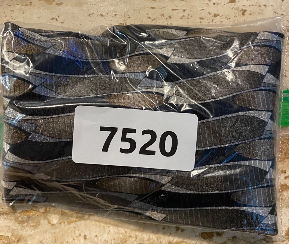 Corbata de seda vintage con estampado geométrico Galleria & Co para hombre Foto 3 de 3