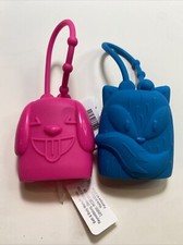 Bath Body Works PocketBac Hand Sanitizer Holders Smiley Puppy Dog Blue Fox LOT
