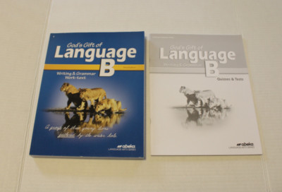 New! Lot of 2 Abeka 5th Grade Language B Student Worktext and Quizzes Tests Book