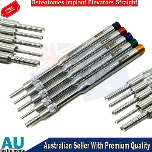 Osteotomes Concave Dental Bone Grafting Spreading Mallet Mead Hammer Crushers CE - Foto 2 di 6