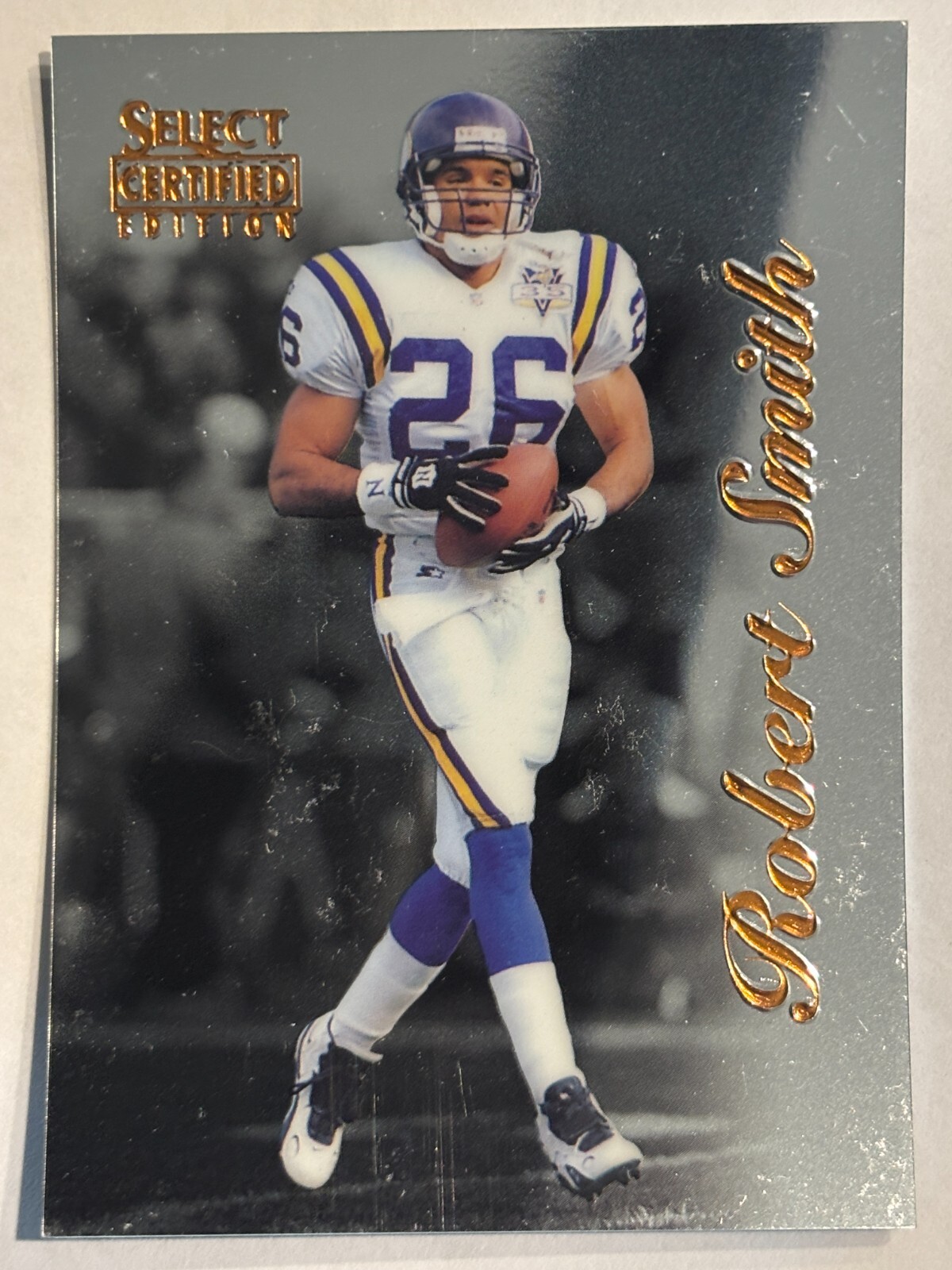 1996 Select Certified #16 Robert Smith Minnesota Vikings