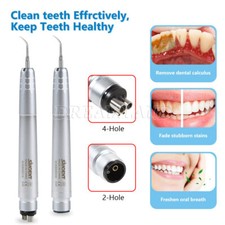 Dental Ultrasonic Air Perio Scaler Handpiece Hygienist 2 & 4-Holes 3 Tips