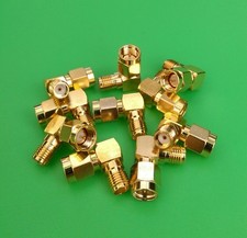  10 PCS SMA Male to SMA Female Right Angle RF Connector - USA Seller