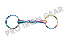 Rainbow Loose Ring Snaffle Horse Bit With Oval Link Stainless Steel