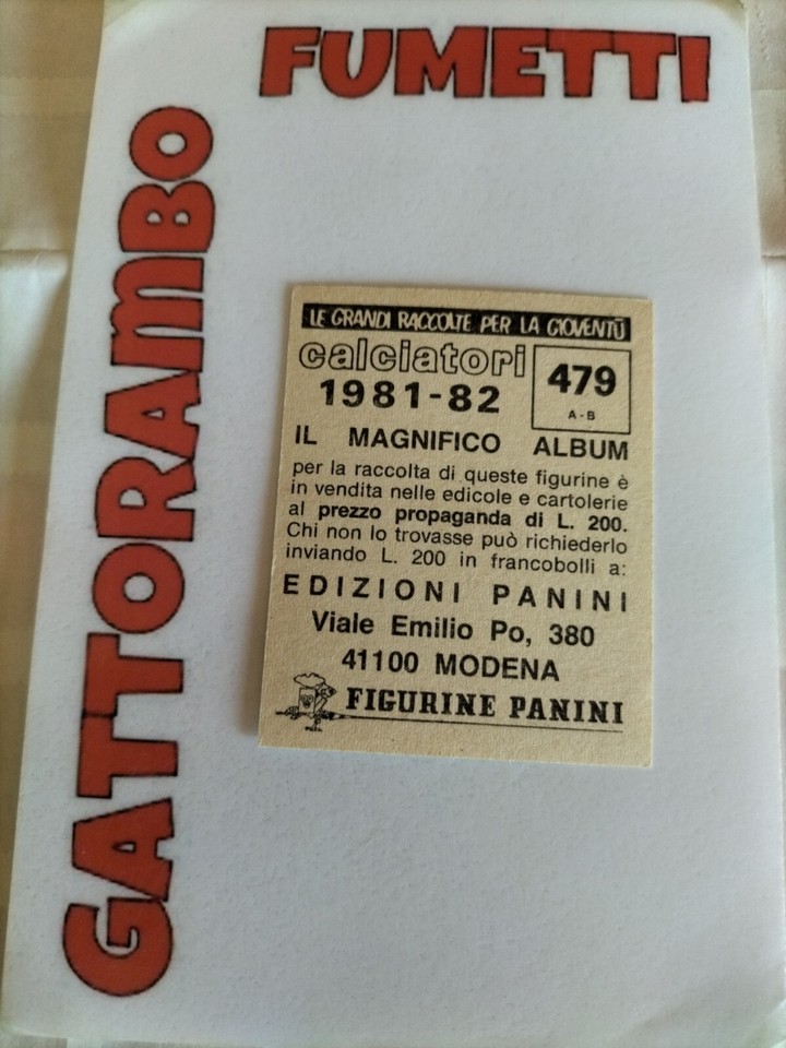 FIGURINA CALCIATORI PANINI 1976-77 sq. SAMBENEDETTESE N.482 originale