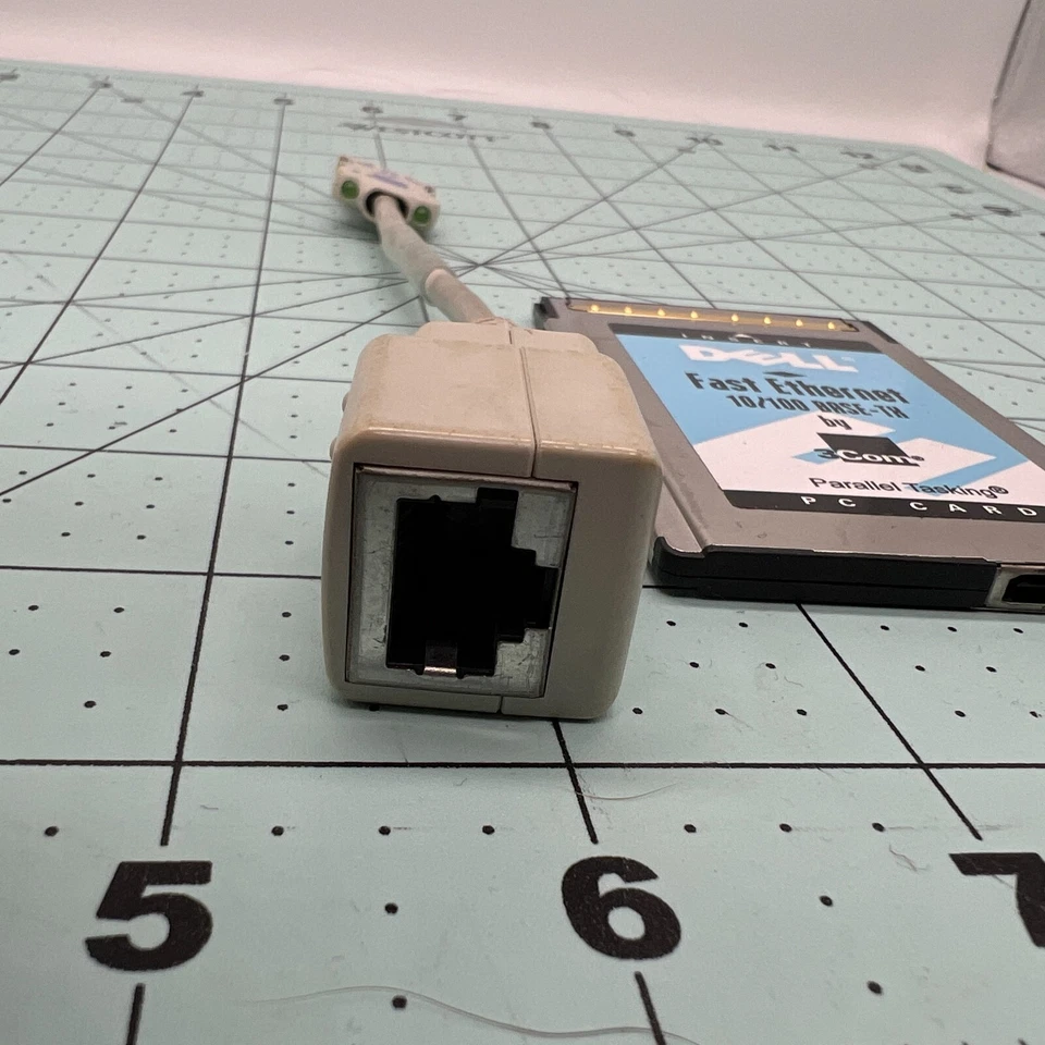 Dell 3Com Fast 10/100 LAN Ethernet PC Card with Dongle Cable 3CCFE575CT-D - Image 3 of 4