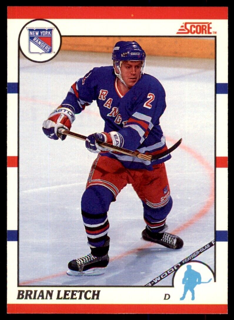 1990-91 Score Canadian Brian Leetch . New York Rangers #225