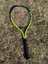 Wilson Titanium Soft Shock Tennis Raquet Neon