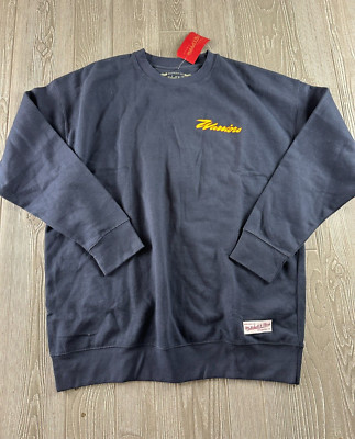 Mitchell & Ness Warriors Crew Sweater Size XXL Nostalgia NWT Navy