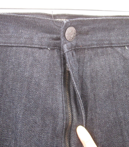 VINTAGE Chams Jeans Men 42 Blue Baggy Hip Hop Loose Y2K Denim Embroidered 42X31 - 第 2/10 張圖片