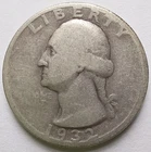 1932-S Washington Silver Quarter Good, Key Date San Francisco 25C coin
