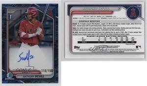 2024 Bowman Chrome Prospect Blue Lunar Refractor /150 Anthony Scull #CPA-AS Auto