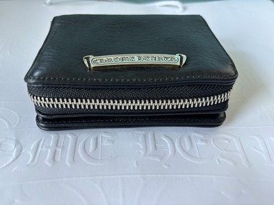 Chrome Hearts Wallet Heavy Leather Black Square Zip (Brand New) | eBay