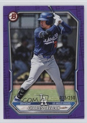 2026 Bowman Prospects Purple Pattern 15/250 Charles Davalan #BP-73 0rz7