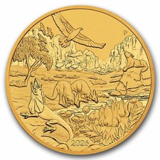 2026 Australia 1 oz Gold Wonders of Australia- The Outback BU 4542.20 per troy oz