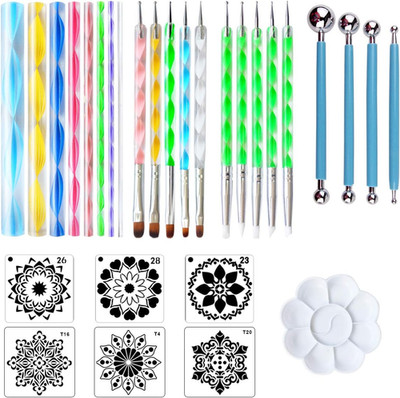 30 PCS Mandala Painting Tools Mandala Dotting Tools for Painting Mandala Rock...