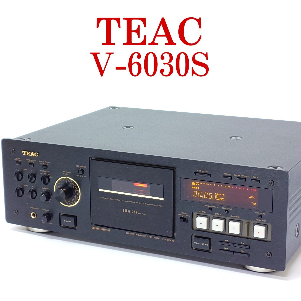 TEAC カセットデッキ V-6030S（ジャンク品） 【公式通販】