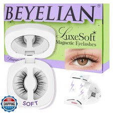 BEYELIAN Magnetic Eyelashes with Applicator Kit, Upgrade Reusable Natural Fal...