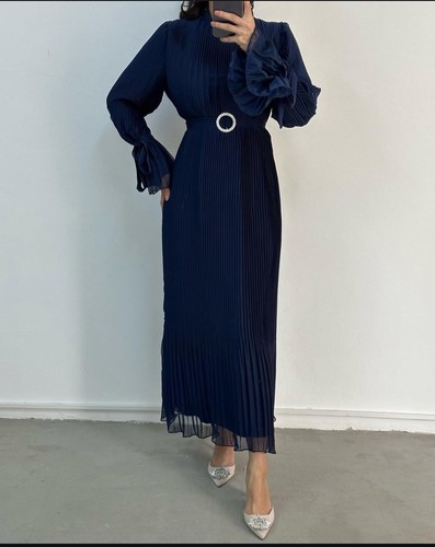 Leyuze Turkish Pleated Dress