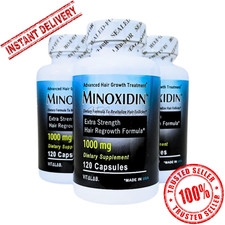 MINOXIDIN 1000mg Hair Strength Extra 120 Caps Regrowth Men Women Growth