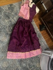 Ethnic Wear Kids semi silk Girl Lehenga Choli,Designer Indian Pavada Pattu 7/8