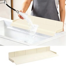 Full-Coverage Sink Splash Guard 22.8 Inch Extra-High Ramp with Super Strong...