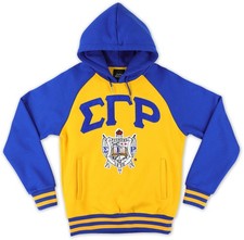 Big Boy Sigma Gamma Rho Divine 9 S7 Two-Tone Adult Pullover Hoodie [Gold - 4XL]
