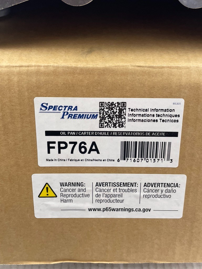 Spectra FP76A ; Engine Oil Pan fits Gas Engine for select FORD LINCOLN in chart