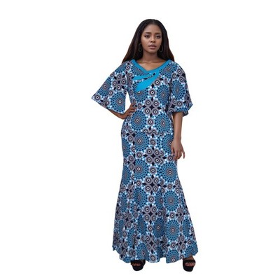 African Ankara Print Skirt and Top Set 2 Pieces Dashiki Party Evening Gowns