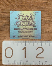 OZZY OSBOURNE Decal OZZY OSBOURNE Sticker OZZY OSBOURNE Concert Stub Heavy Metal