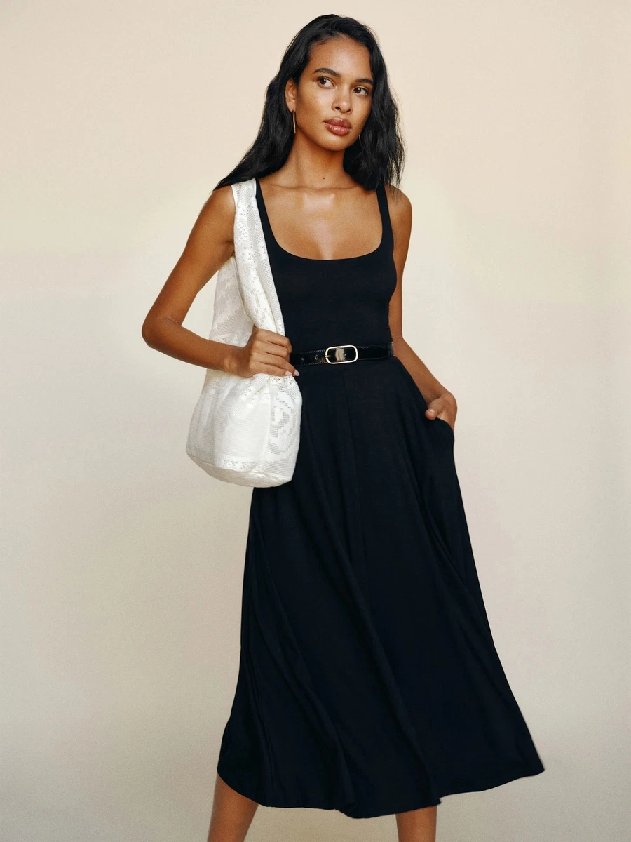 Reformation Black Dresses for Women for sale | eBay