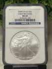 U.S. Mint American Eagle 2008 NGC MS 69 1oz Silver Coin .999 Early Releases