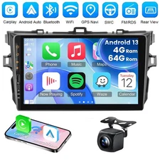 Apple Carplay For Toyota Corolla 2009-2013 Car Stereo Radio Android 13 GPS WiFi