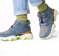 Sorel Women's Kinetic Impact Caribou Waterproof Shoes, Blues, Size 5