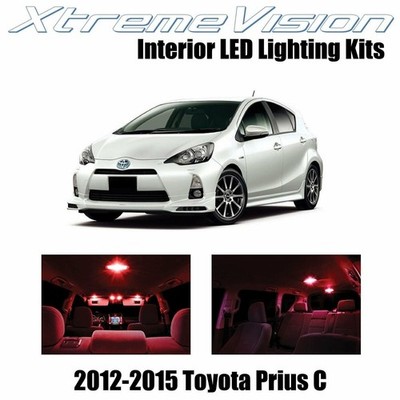XtremeVision Interior LED for Toyota Prius C 2012-2015 (5 PCS) Red